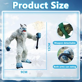 HTGWCG EisMonster Spielzeug,Mini Creatures Eismonster,Kuchen Deckel Cartoon Dekoration Action Figure Toy Eismonster Models Für Kinder - Geeignet für Jungen und Mädchen ab 3+ Alter