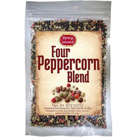 Spicy World Four Peppercorn Blend 8-Ounce (Rainbow Pepper)