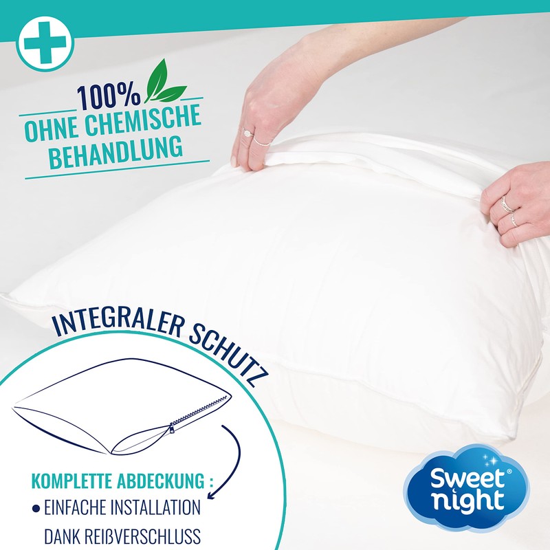 Sweetnight Cushion Cover 50 x 70 cm | Anti-Bugs and