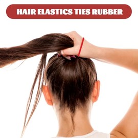 Healeved Ligas Para Cabello Elásticas Delgadas Sin Costuras 100 Piezas Bandas De Goma Para Niñas Y Mujeres Accesorios Para Peinar Uso Diario Y Fiestas
