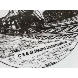 CB&Q Steam Locomotive #4003  - Historical Society Collector Plate - Vintage 1980
