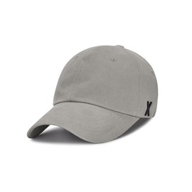 VARZAR VA Black Stud Ball Cap, 4 Colors, Unisex, Korean Brand, Korean Fashion Hat, UV Protection, Deep, Small Face Effect, SNS Topic, Celebrity Wear, gray