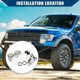 Hihaha Ignition Switch Lock Cylinder for Ford Aerostar 1994 / Inner Pair Door Locks Cylinders with 2 Keys/Durable / 1 Set