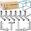 ForoGore 10 Pcs 1'' Golf Frame Corner Kit DIY Canopy