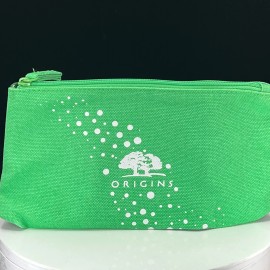 Origins COSMETIC MAKEUP ZIPPER POUCH BAG - GREEN - NEW