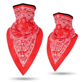 Unbranded Cycling Full Face Mask Bandana Balaclava Bicycle Cover Sports Tube Scarf Mask US - Red