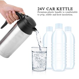 BuyWeek Car Kettle 24 V, Portable 750 ml Large Capacity Car Truck Kettle Travel Kettle for Tea Coffee Drinking