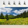 Mountain Valley Aquarium Background Cloudy Blue Sky Fish Tank Background