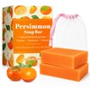 2PCS Persimmon Soap for Odour Body, Deep Cleansing & Moisturising