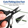 Fishing Line Scissors for Braid & PE Line – Titanium-Coated