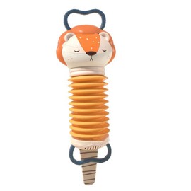 Accordion Music Educational Toys Cartoon Shape Kids Learning Development Music Sound Instrument for Travel Family Trip Orange Lion