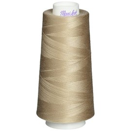 American & Efird Maxi-Lock Cone 3000 Yards-Beige Thread Spool, by The Yard, Brown