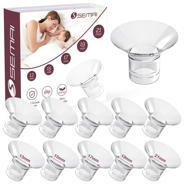 Flange Insert 10PCS 13/15/17/19/21mm for Momcozy S9/S9pro/S10/S12/S12pro/Medela/Tsrete/Spectra/Bellababy etc 24mm Wearable