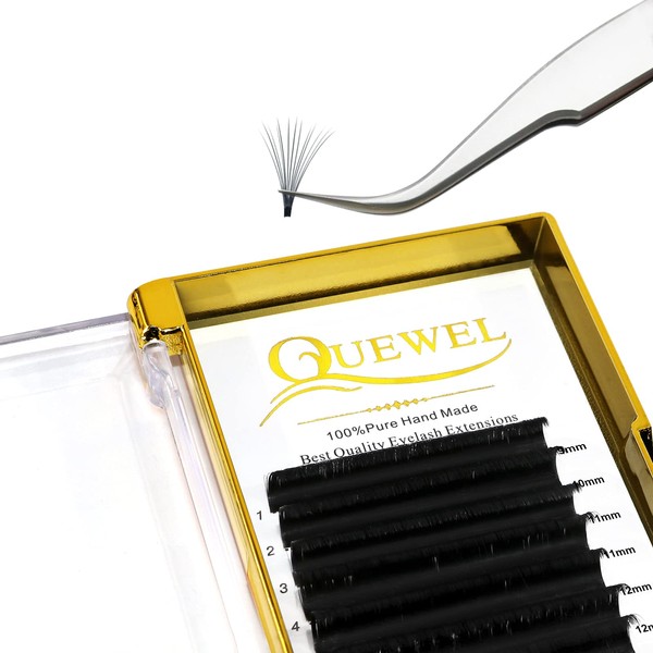 Easy Fan Lashes 0.10D Curl Mix 9-16mm QUEWEL Easy Fan
