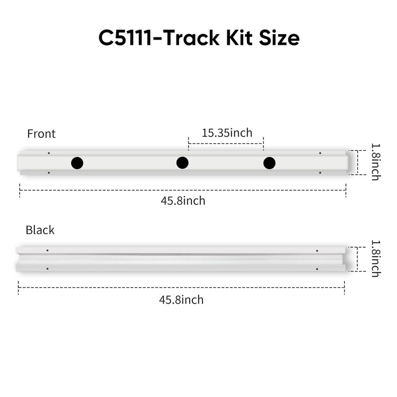 APPECK 13PCS Track Kit for Permanent Outdoor Lights C5111/PL2, 50ft,