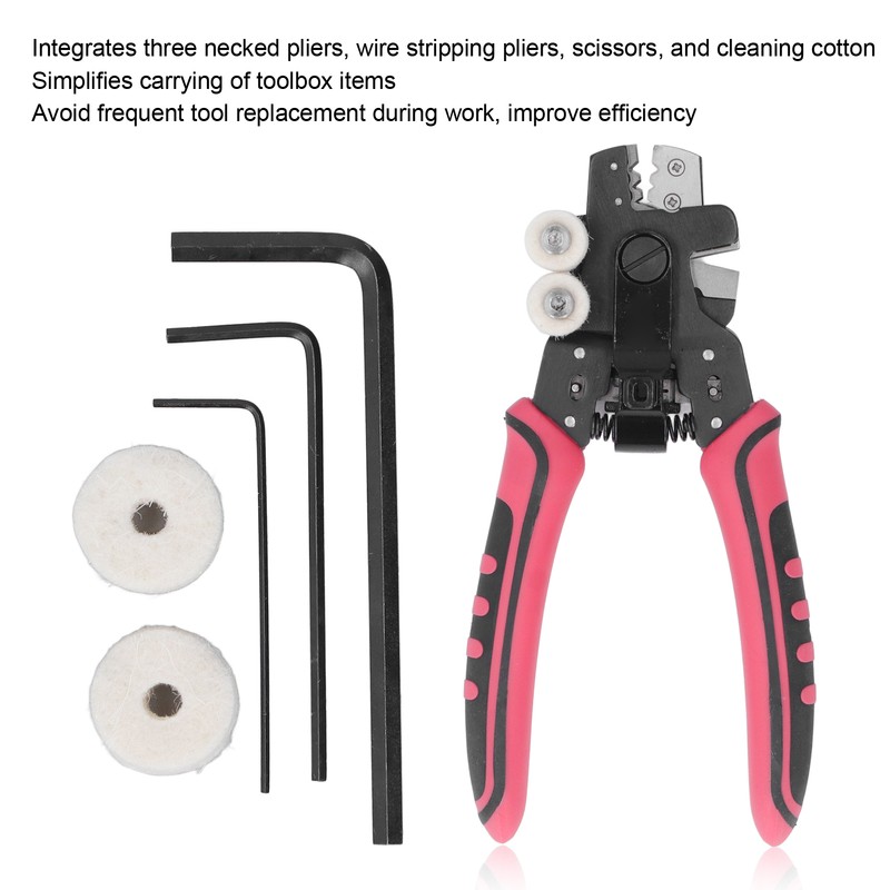 Wire Stripping Pliers Optical Fiber Stripper 4 in 1 Cutter