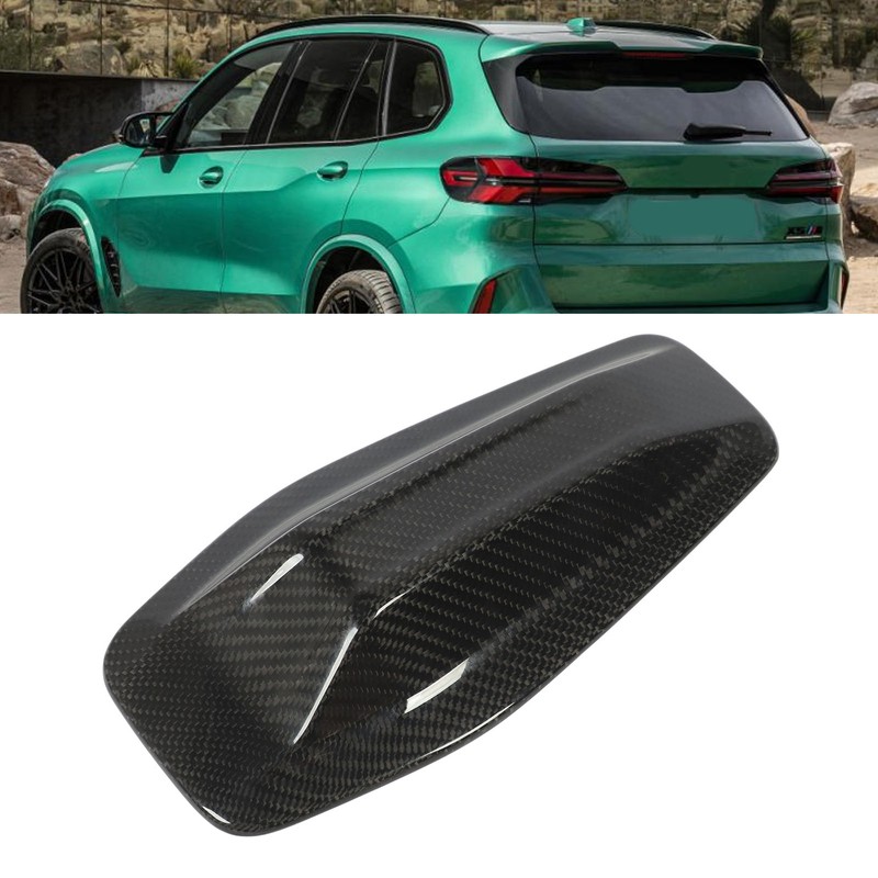 Roof Antenna Cover Glossy Carbon Fiber Protective Decorative Antenna Cover