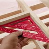 DOYUKY 7 Inch Carpenter's Square, 180 mm Metric Triangular Ruler,