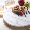 Creative Home Natural Marble Lazy Susan Turntable Rotating Serving Plate