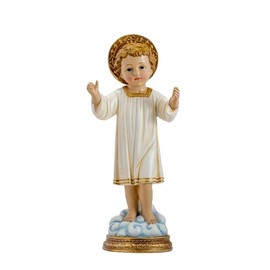 DRW Bambino Gesù in piedi Abito in Resina Dipinto a Mano 30 cm