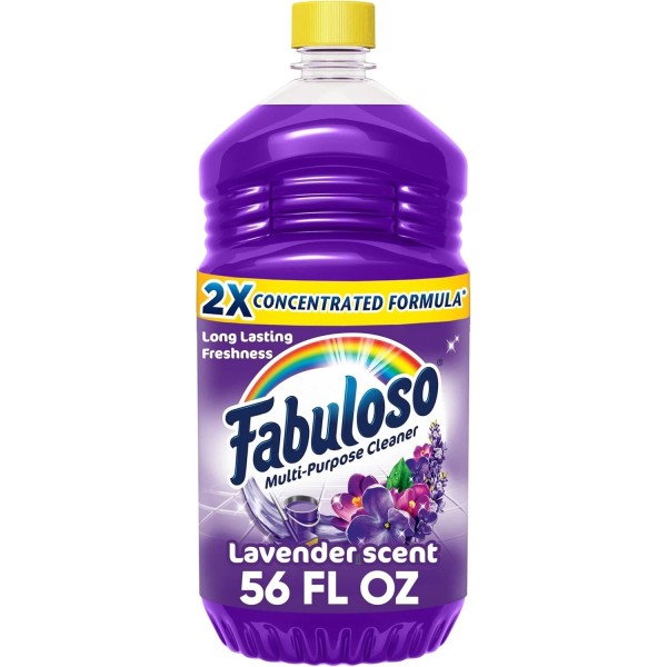 Fabuloso Multi-Purpose Cleaner & Floor Cleaner, 2X Concentrated, Lavender Scent,