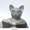 SMRTHMRT Creative and Abstract Animals Statues,Smart & Cute Reading Cat