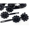Tara Girls Self Hinge Multi Design Plastic Bow Hair Barrettes