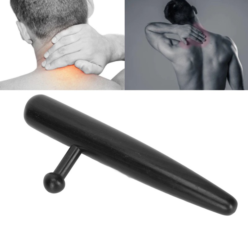 Wooden Acupuncture Massage Stick L Shaped Reduce Fatigue Acupoint Massager