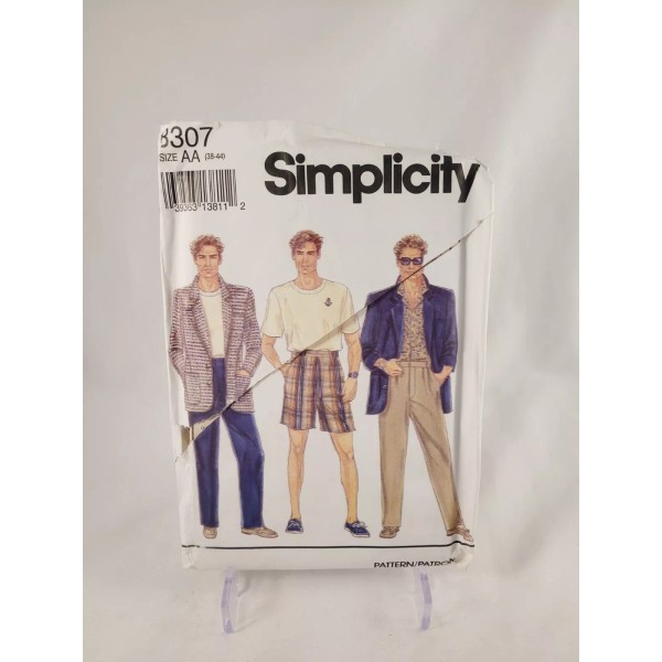 Simplicity 8307 Sewing Pattern Pants Shirts Shorts Size AA 38
