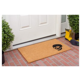Calloway Mills AZ153592436 Skull Deco Doormat, 24" x 36", Natural/Black
