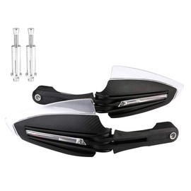 2pcs 7/8" Universal Motorcycle Hand Guards LED Turn DRL Indicator Protector