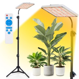 Plant Grow Light indoor,264 LEDs Full Spectrum Plant Light with Adjustable Tripod Stand with Remote Control and Auto On/Off Timer Function,Grow Lamp for Indoor Plants Greenhouse Veg Bloom Hydroponic