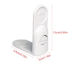 UtySty 4 Pack Drawer Dresser Locks Baby Proofing Adhesive 90 Degree Right Angle Drawer Locks Latches Child Safety Baby Locks for Bedroom Tall Dresser Storage Tower Nightstand Under Desk File Cabinet