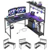 Bestier Gaming Desk (Black Marble, 51 inch)
