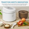 AROMA® Professional Rice Cooker with Purple Clay Cooking Pot, 6-Cup