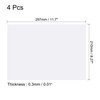 sourcing map Pack of 4 Colour Films Gel Coloured Film