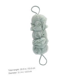 CAXUSD 3pcs Back Scrubbers Gentle Exfoliating Shower Pouf for All Skin Types Comfortable Bathing for Daily Use and Convenient Storage