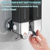 Manual Press Head Wall Mounted Soap Dispenser Shower Lotion Dispenser