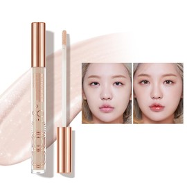 YANZI Galaxy Shimmer Liquid Highlight Contour Concealer Natural Makeup Small Face 3D Face Mat 03# Colorful Highlights