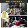 sourcing map 5Pcs Fit for 13mm(1/2") Tube ID Brass Compression