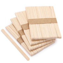 200 Pcs Jumbo Wooden Craft Sticks Popsicle Stick, 150x10x2mm Treat Sticks Ice Pop Sticks Wax Sticks for Crafts，Resin ，Mixing Paint Projects