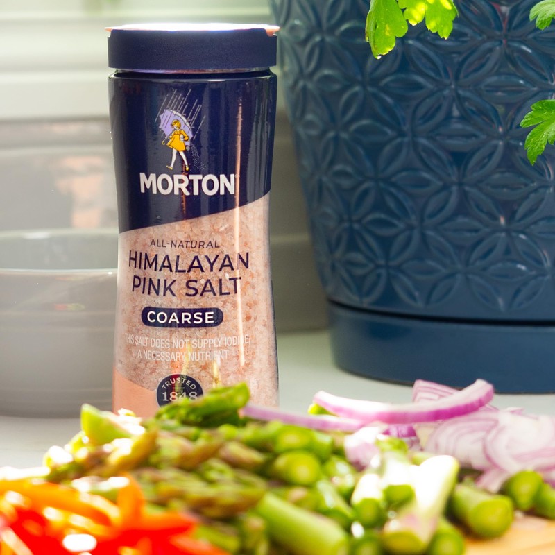 Morton All-Natural Himalayan Pink Salt, Coarse, (17.6 oz), 2-Pack, Perfect