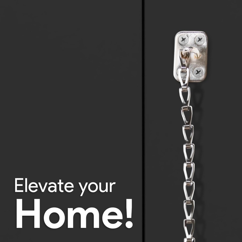 MEGA HANDLES Transom Door Chain 12-Inch, Door Chain Stopper for