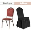 WASIRL Dining Room Chair Covers with Skirt 2PCS Stretch Parsons