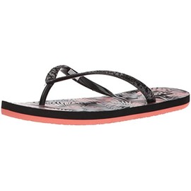 Reef Baby-Girl's Little Stargazer Prints Sandal, black tropic, 3-4 Medium US Toddler