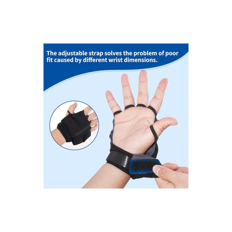 Weighted Gloves, Adjustable Weighted Gloves for Hand Tremors, Adjustable Hand