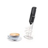 Milchaufschäumer, ideal für Cappuccini, tragbar, leicht, aus ABS und Edelstahl,