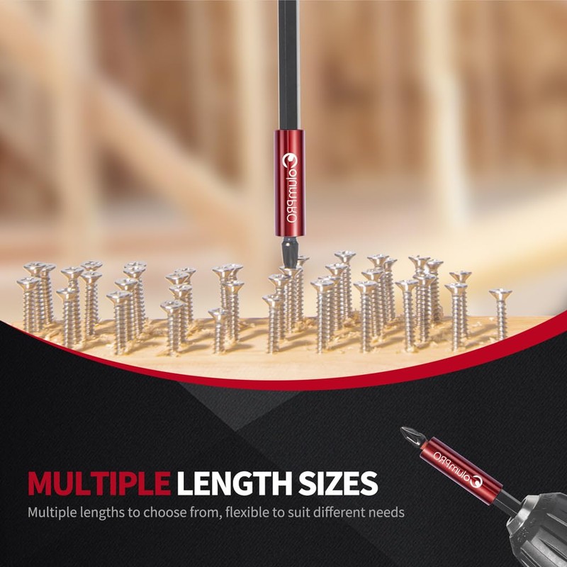 ColumPRO 6PCS Drill Bit Extension Holder Screwdriver Set, 2PCS 150mm