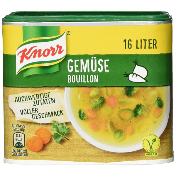 Knorr - Bouillon de légumes (Gemüse Bouillon) | Poids Total 320 grams