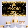 Prom Banner 2025 Graduation Decorations - 110 * 180cm Glitter